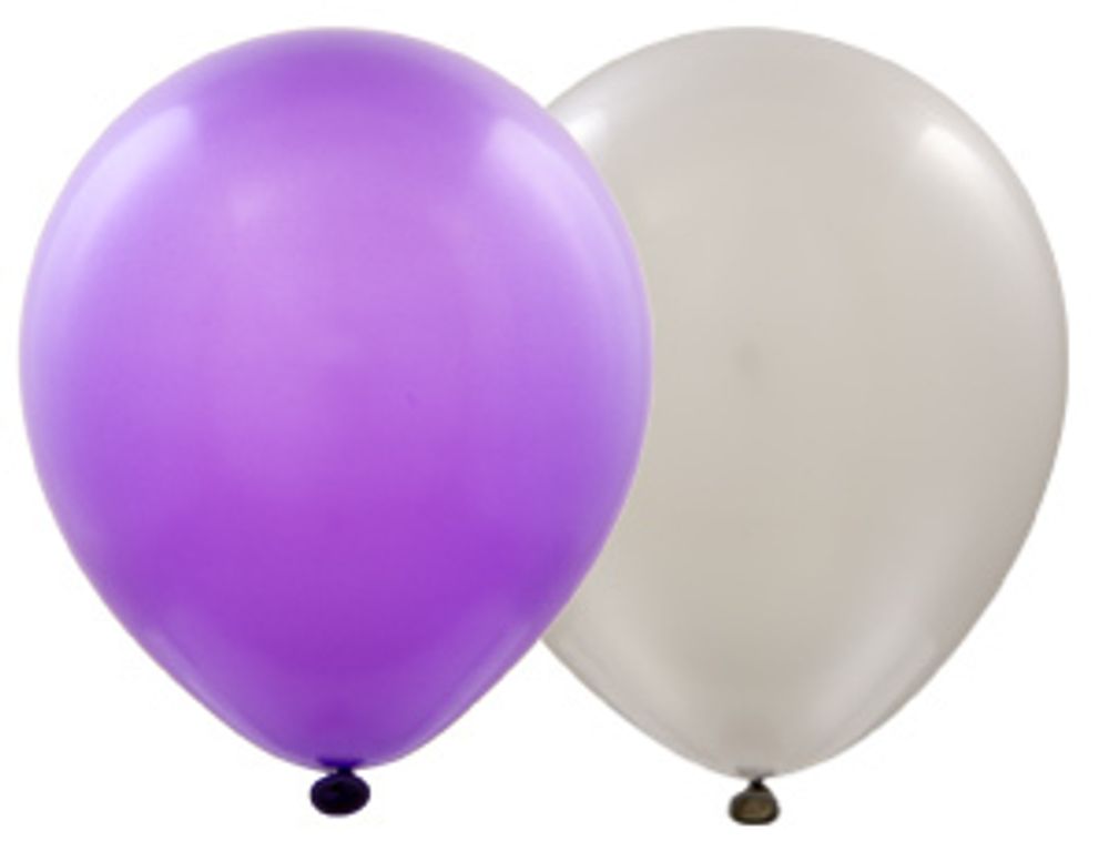 Шар (12"/30 см) Металлик ассорти 50 шт.