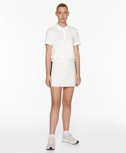 Oysho Юбка Light Touch с полосками сбоку, белый