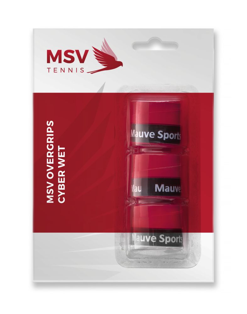 Теннисные намотки MSV Cyber Wet Overgrip 3P - красный