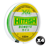 Плетенка HITFISH BOMBYX 4X PE 150 м