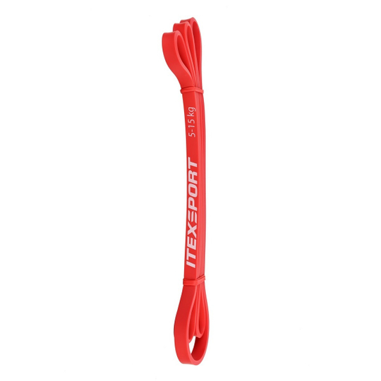 ITEX SPORT резинка для фитнеса, эспандер ленточный красный (сопротивление 5-15 кг), оптом