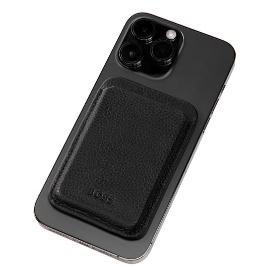 Картхолдер с магнитом HUGO BOSS - Mobile Classic Grained