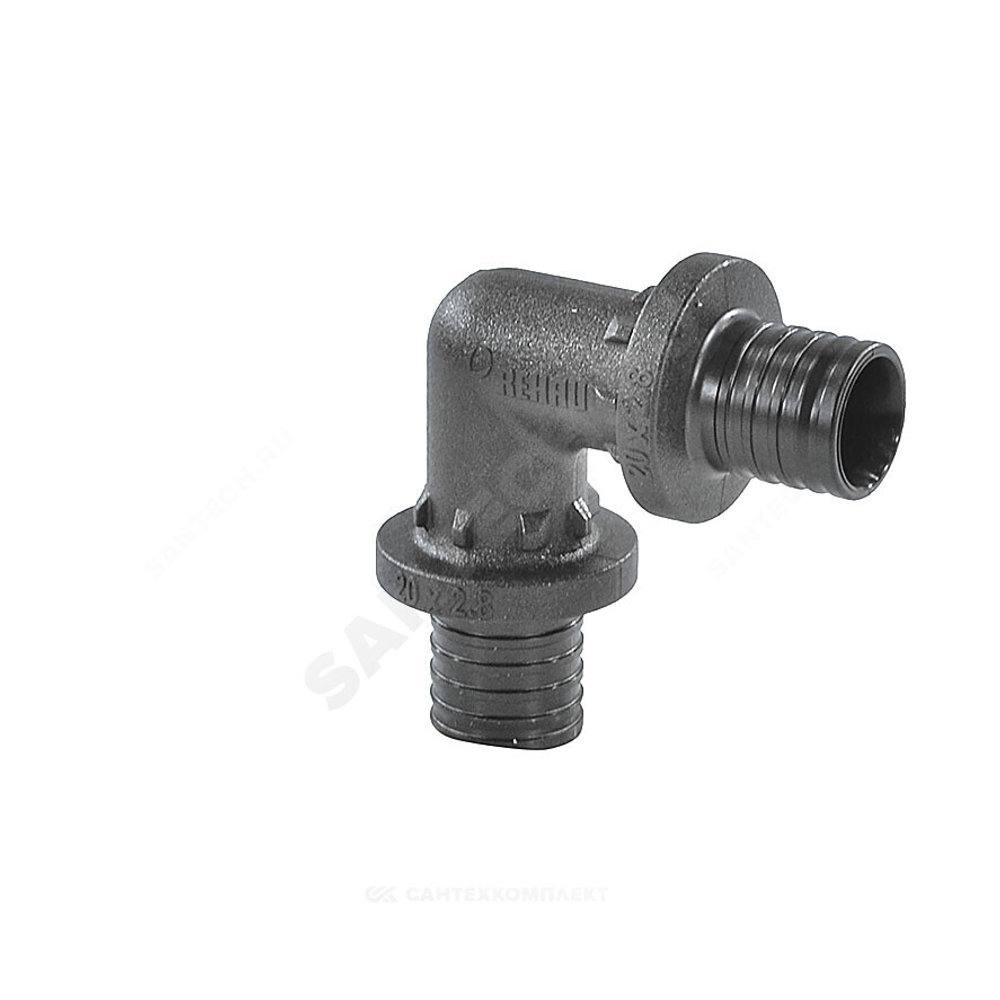 Угольник для PE-X труб аксиальный PPSU Дн 16х90гр RAUTITAN PX Rehau 11600211001