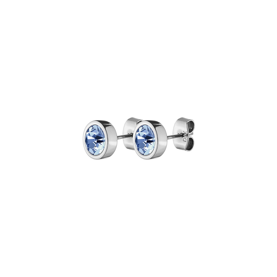 Серьги пусеты Dyrberg Kern NOBLE SS LIGHT BLUE 420023 BL/S