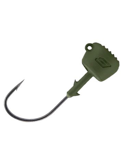 Джиг-головка для рыбалки BKK Silent Chaser Ned Head NH-1, размер крючка 2/0, вес 5,25г, 4 шт., зеленый