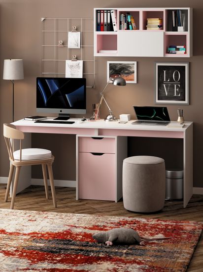 белый / розовый кварц