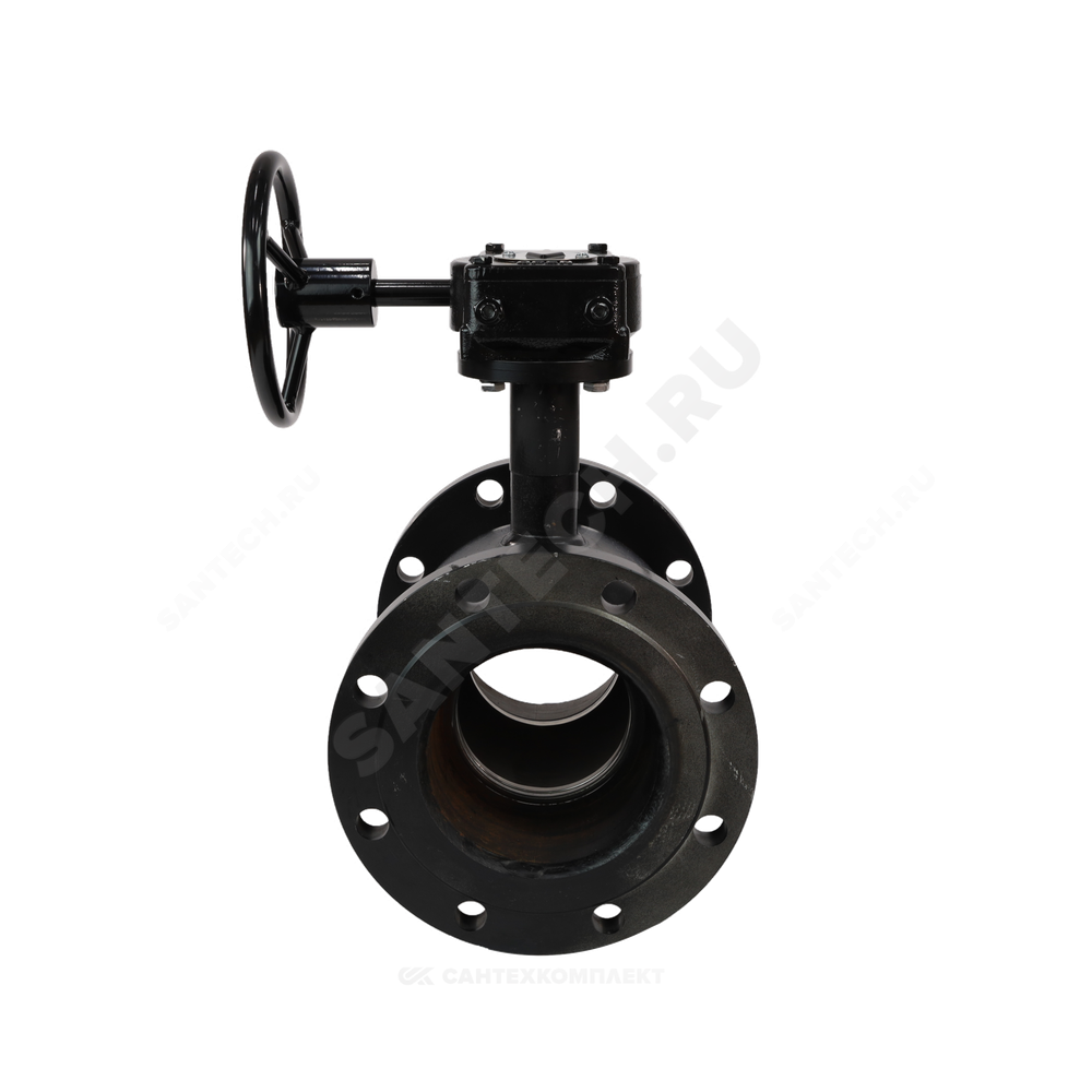 Кран шаровой сталь 09Г2С Ballomax КШТ 61.103 Ду 150 Ру16 фл L=350мм с редуктором BROEN КШТ 61.103.150.Р.16