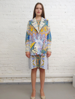 Комплект (платье и жакет) "Графика Дали"