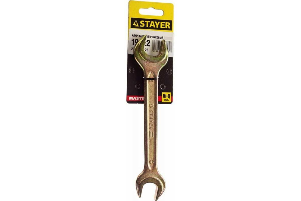 Гаечный рожковый ключ STAYER MASTER 27038-19-22