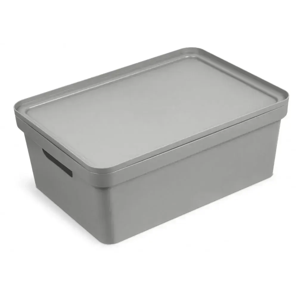 Коробка для хранения Фортуна 380х150 серая С746СЕР (комплект 6 шт)