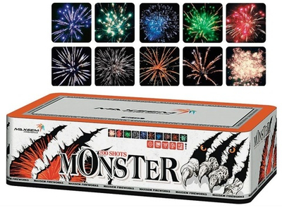 Батарея салютов "Monster" MC148 200 залпов * 0,8"