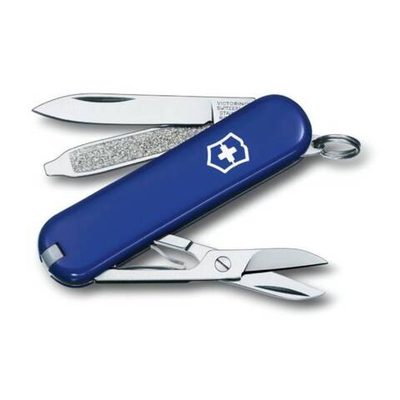 Нож перочинный Victorinox Classic (0.6223.2-033) 58мм 7функций синий подар.коробка