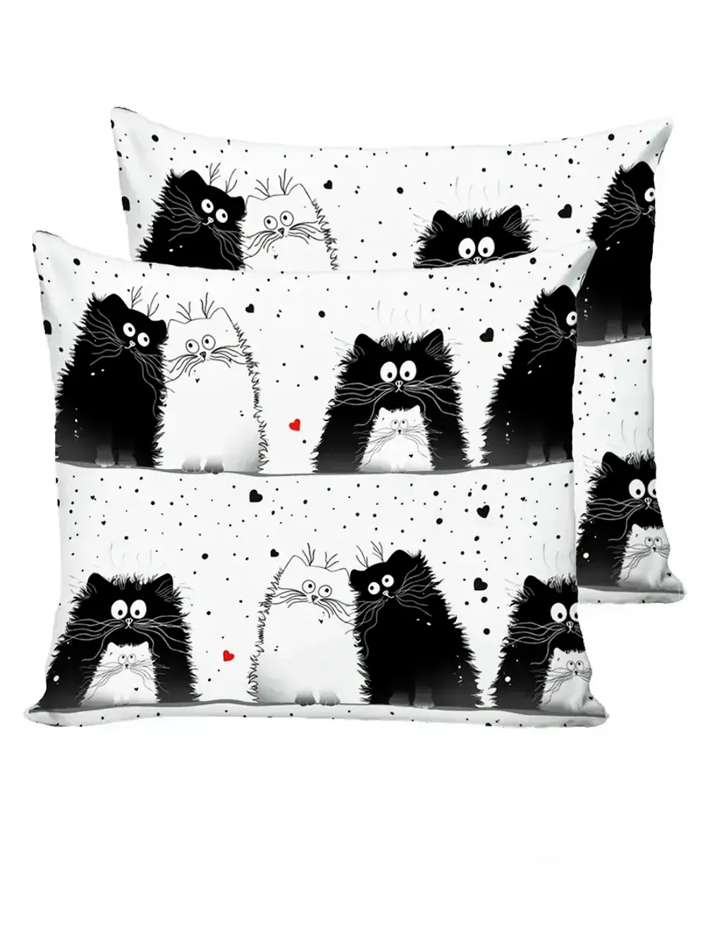 Постельное белье "Tomcat" семейное наволочки 50х70 2шт Простынь на резинке 160х200 см Пододеяльник 145х215 см(2шт) Сказка сатин