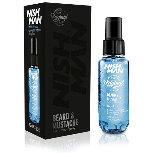 NISHMAN BEARD & MUSTACHE #2 PARFUM GENIUS - Парфюм спрей для бороды 75 МЛ