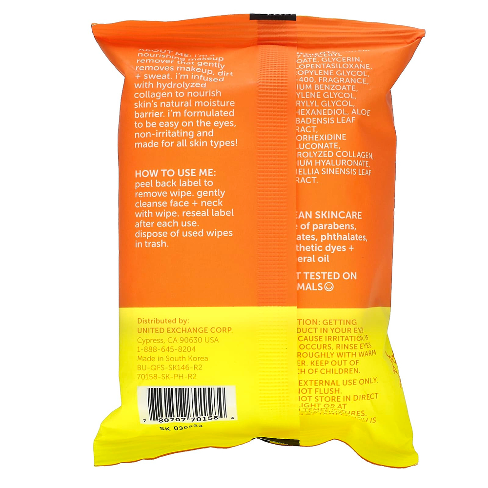 Nu-Pore, салфетки для снятия макияжа с коллагеном, 25 шт.