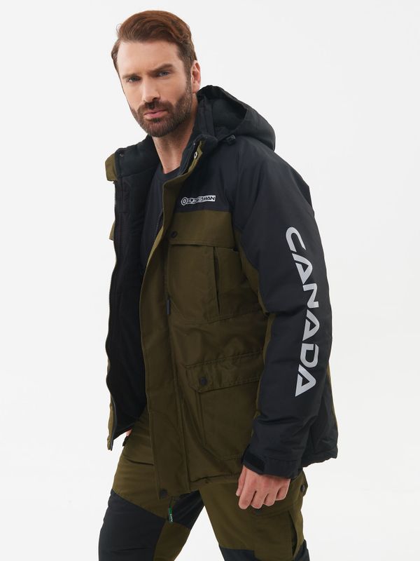 Костюм зимний Канада ткань Оксланд цвет Хаки/Черный