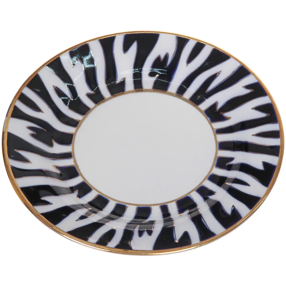 Тарелка обеденная 22см «Пахта» с позолотой