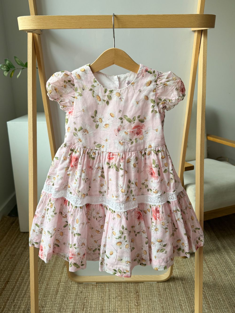 Хлопковое платье Monnalisa, 98