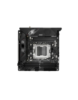 Материнская плата ASUS ROG STRIX B650E-I GAMING WIFI (Socket AM5, mini ITX, 2xDDR5(64GB), HDMI 2.1, 1xPCIe 5.0x16, 1xLAN (2.5GbE), Wi-Fi 6E, BT, 2xSATA 6Gb / s, 2xM.2, 2xType-C, 4xUSB 3.2, 2xUSB 2.0)