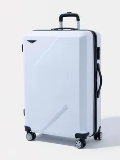 Чемодан большой 28", кодовый замок, цвет белый