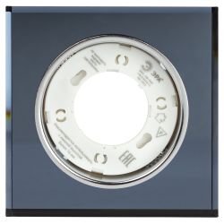 Встраиваемый светильник со светодиодной подсветкой ЭРА DK LD50 BK GX53 черный | Встраиваемые LED светильники