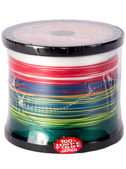 Леска плетёная WFT KG STRONG Multicolor 1000 м, 0.32 мм