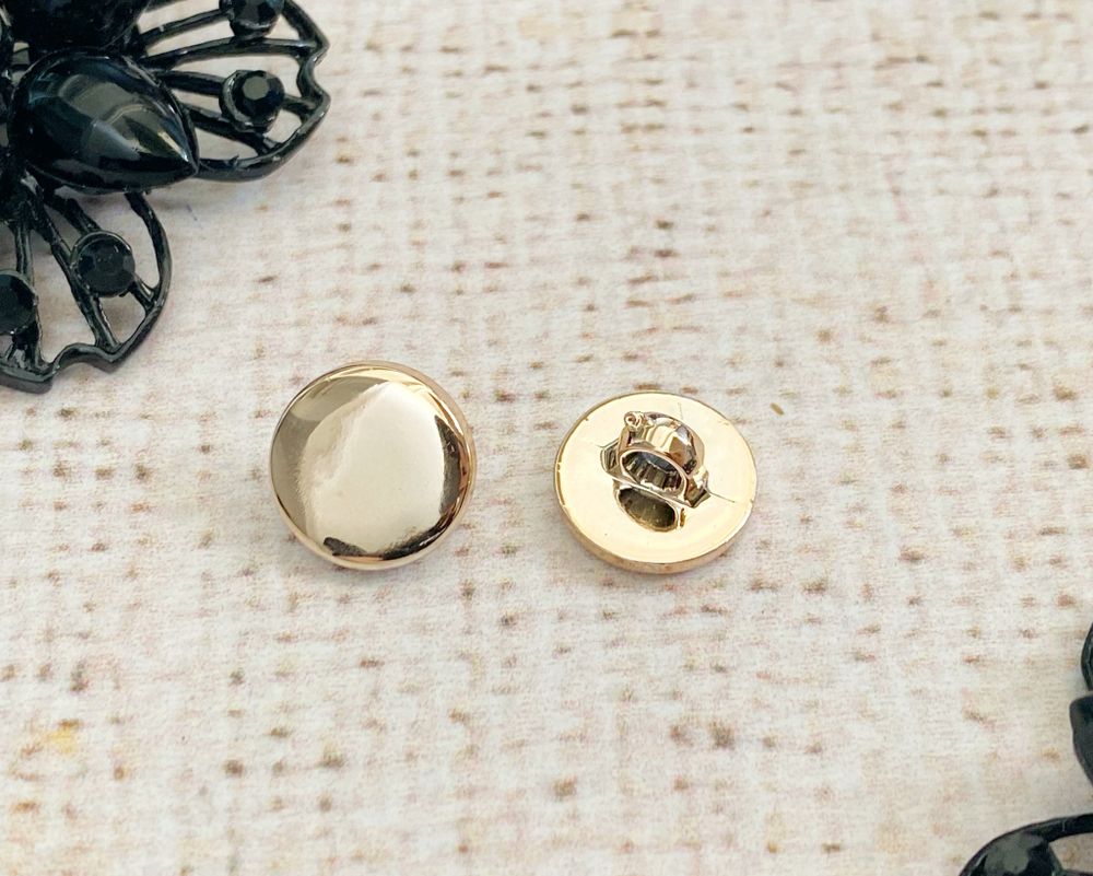 Пуговицы блузочные, d 1,3 см, на ножке, золото