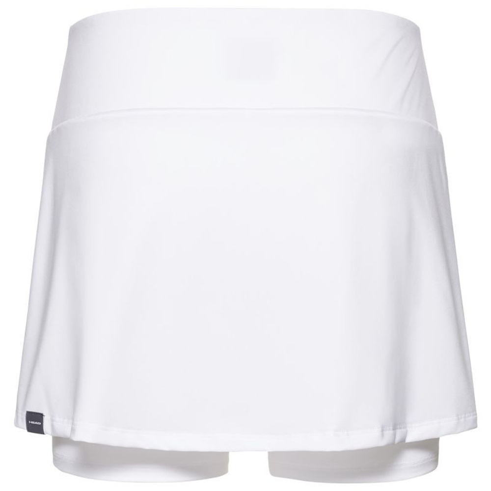 Юбка для девочки теннисная Head Club Basic Skort - белый