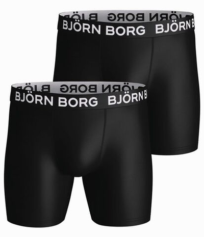 Мужские боксеры спортивные Björn Borg Performance Boxer 2P - black
