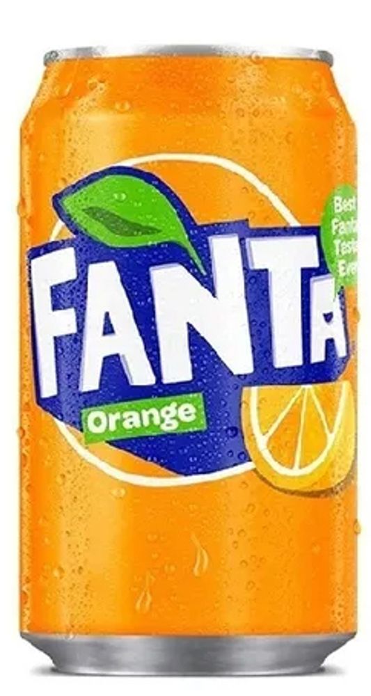 Газированный напиток Фанта Апельсин / Fanta Orange (Германия) 0.33 - банка