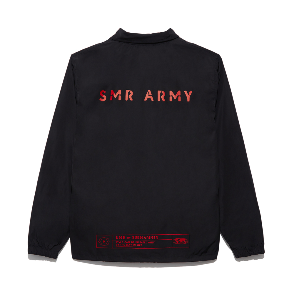 Coach Jacket Black "SMR ARMY"