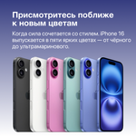 Смартфон Apple iPhone 16 128 ГБ, Dual: nano SIM + eSIM, черный