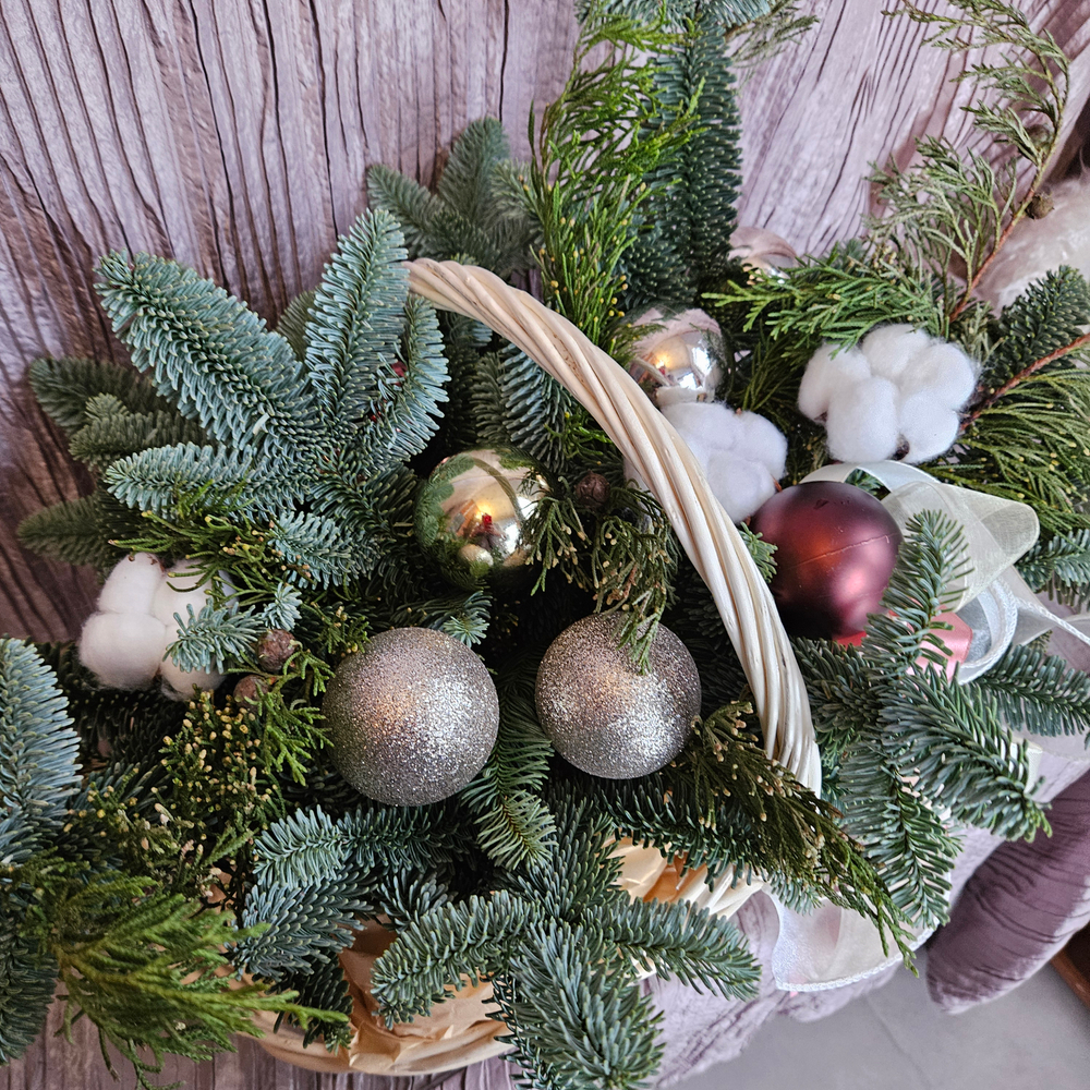 Подарочная корзина к новому году и рождеству