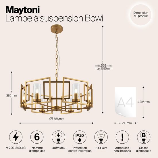 Подвесной светильник Maytoni H009PL-06G