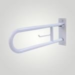 Поручень откидной 600 мм нерж. сталь NOFER 15051.60.W белый