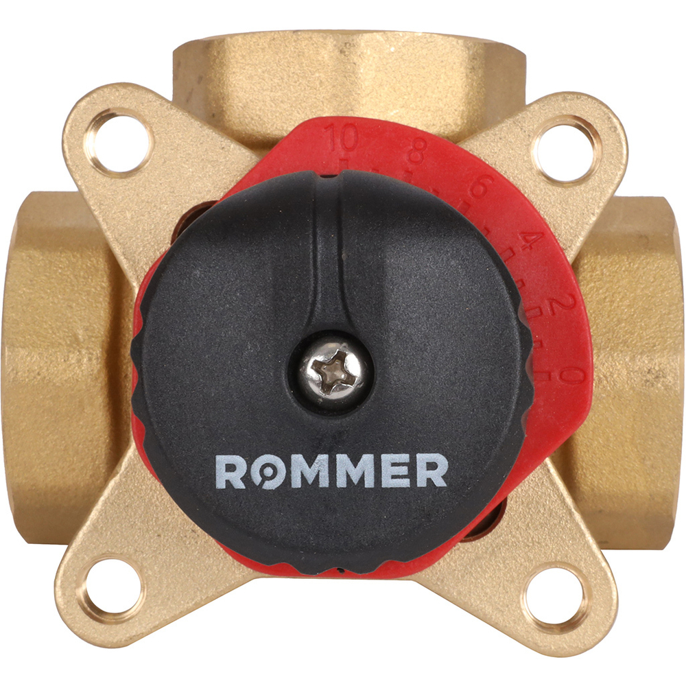 ROMMER трехходовой смесительный клапан 1" ВР KVs 10