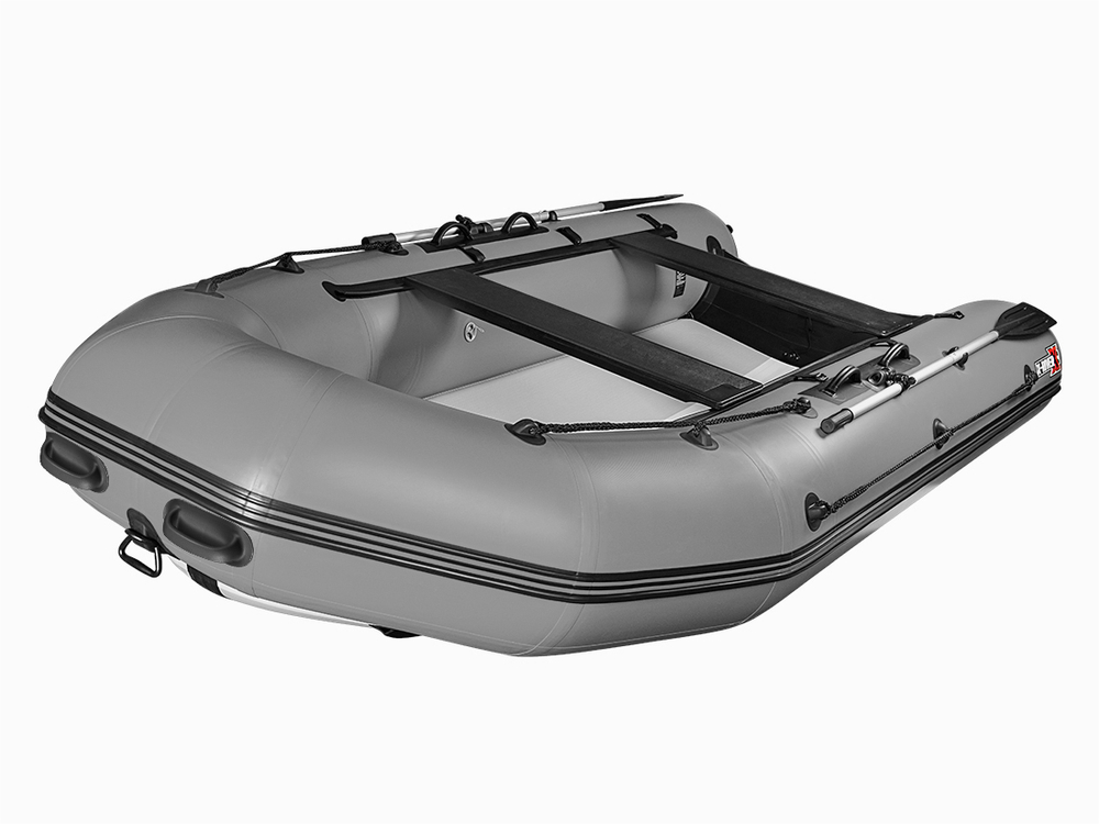 Надувная ПВХ-лодка X-River Rocky 415 НДВД, с усиленным дном и баллонами