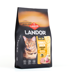 Cухой корм LANDOR STERILISED для стерилизованных кошек, с индейкой и уткой 2кг