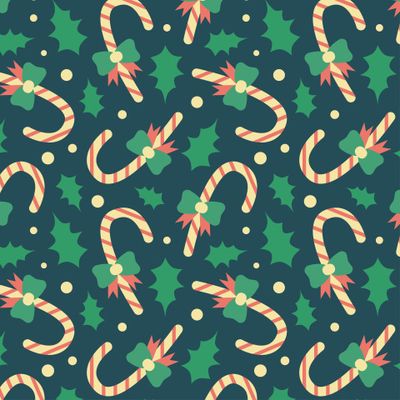 Новогодняя  леденцовая трость Candy Cane Pattern