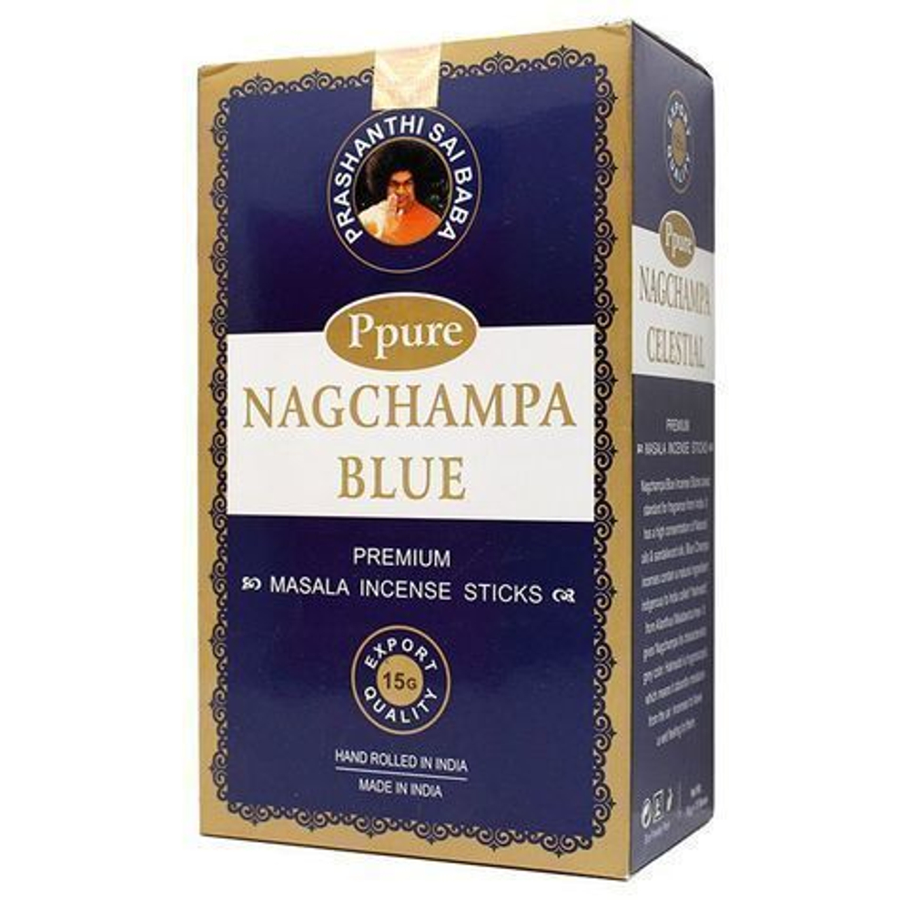 Ppure Nag Champa Nag Champa Благовоние-масала Наг Чампа (голубая) 15 г