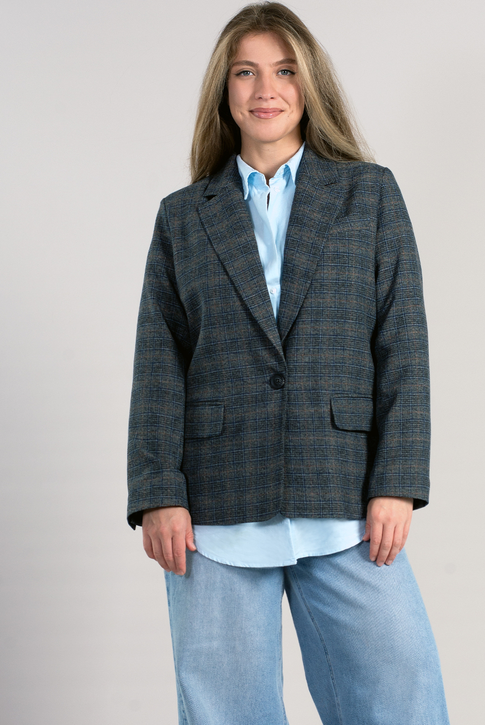 Жакет женский 4135АПБ, клетка #406Кла044135АПБ