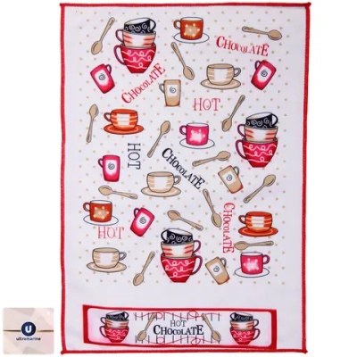 Полотенце кухонное «Kitchen - Горячий шоколад» 40*57 см, микрофибра 200 гр/м2