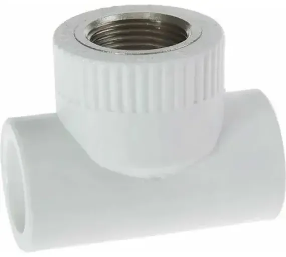 Тройник TEBO сварка ВР 32*1/2*32 белый 35253