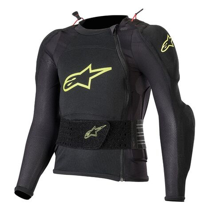 ALPINESTARS Детская мотозащита для тела куртка BIONIC PLUS YOUTH PROTECTION JACKET  черно-желтый