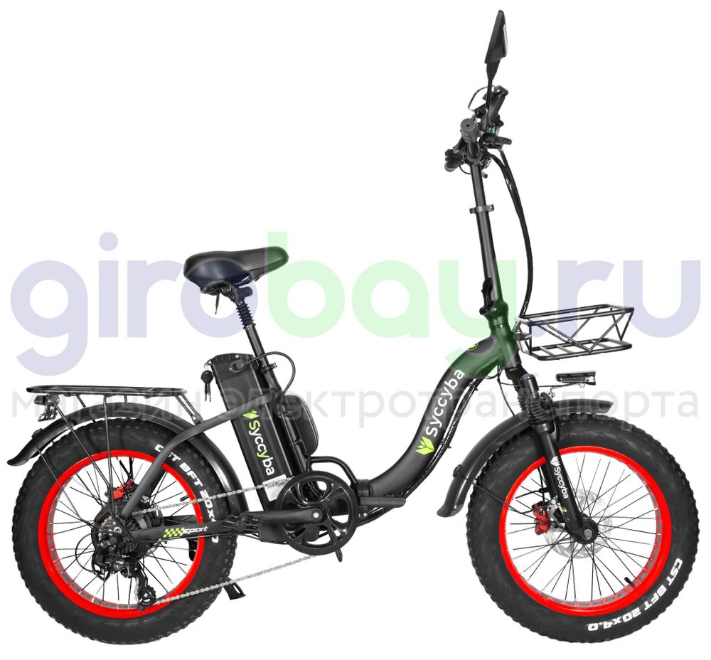 Электровелосипед Syccyba F11 Pro 2025 года (48V/15Ah) - Красный обод фото №9