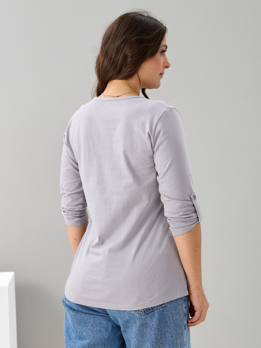 Лонгслив ЛНк-005/светло-серый