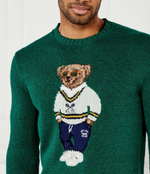 Льняный свитер POLO RALPH LAUREN - зеленый(710961155)