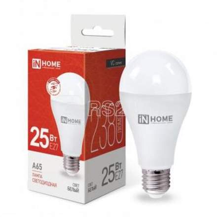 Лампа светодиод. IN HOME Е27 25Вт 4000К LED-A65-VC 230В 2250Лм ASD