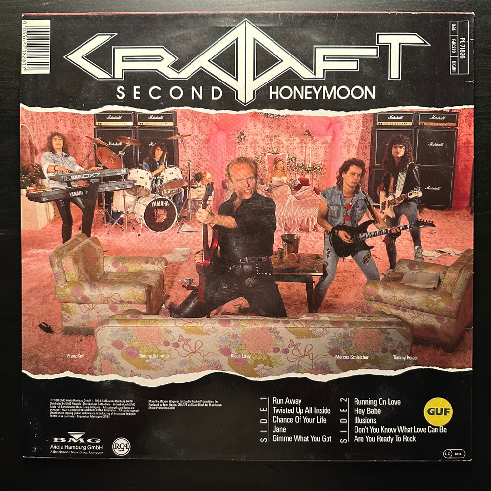 Craaft ‎– Second Honeymoon (Германия 1988г.)