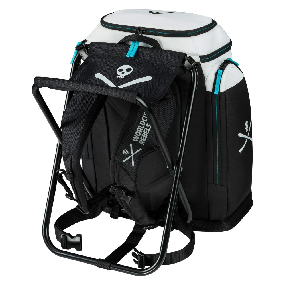 HEAD 25/26 383965 Rebels Coaches Backpack тренерский рюкзак со складным стулом Racing, 75 л bl/wh/speed blue